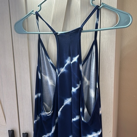 Blue Tie Dye Sun Dress Sz M - Picture 3 of 6
